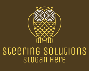 Hypnotic Owl Eye logo design