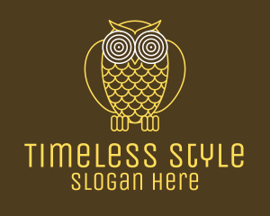 Hypnotic Owl Eye logo design