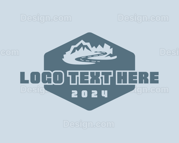 Mountain Travel Landscape Logo