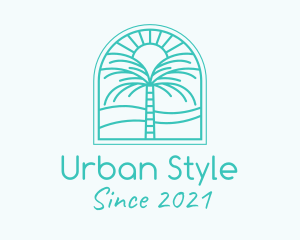 Summer Palm Tree logo