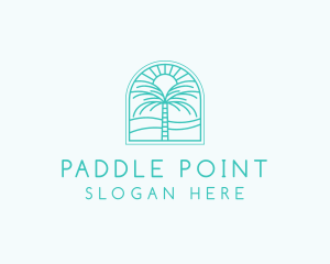 Summer Palm Tree logo design