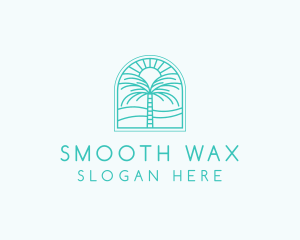 Summer Palm Tree logo design