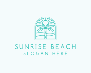 Summer Palm Tree logo