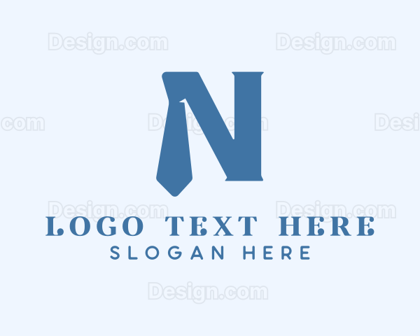 Professional Tie Letter N Company Logo