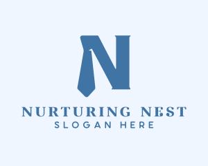 Professional Tie Letter N Company logo design