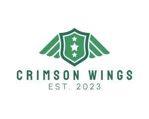 Military Crest Wings  logo design