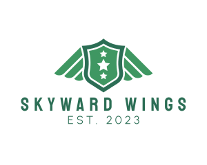 Military Crest Wings  logo design