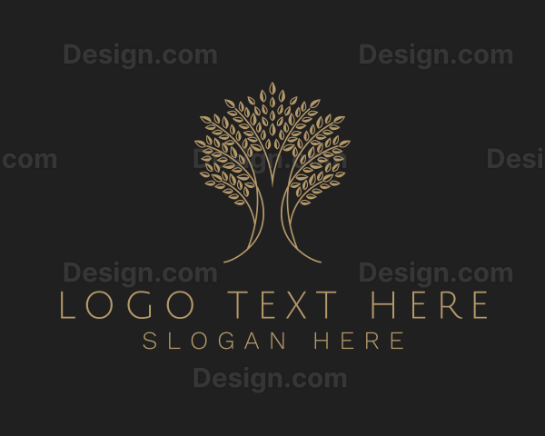 Elegant Tree Plant Logo