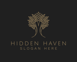 Elegant Tree Plant Logo