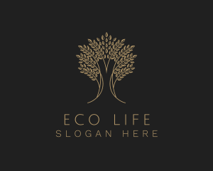 Elegant Tree Plant logo design