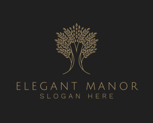 Elegant Tree Plant logo design