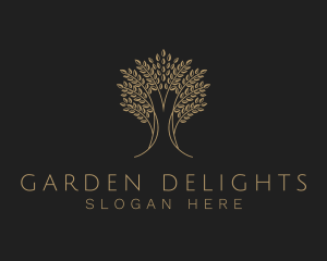 Elegant Tree Plant logo design