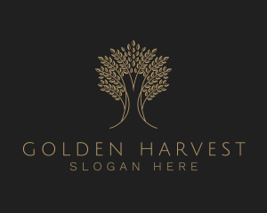 Elegant Tree Plant logo design