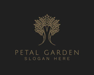 Elegant Tree Plant logo design