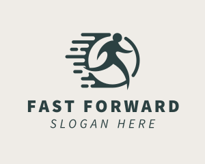 Human Running Exercise logo design