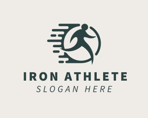 Human Running Exercise logo design