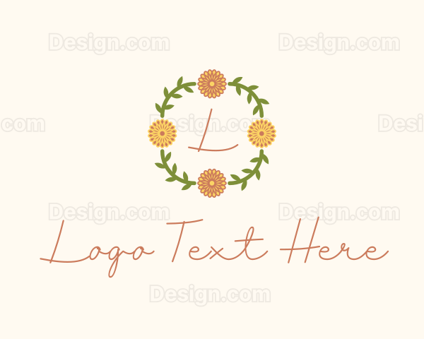 Floral Wreath Florist Logo