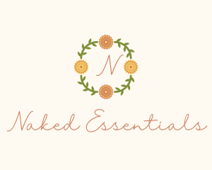 Floral Wreath Florist logo design