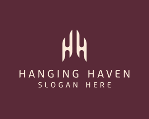 Modern Elegant Company Letter HH logo design