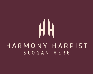 Modern Elegant Company Letter HH logo design