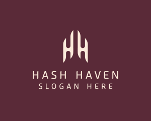 Modern Elegant Company Letter HH logo design