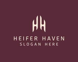 Modern Elegant Company Letter HH logo design