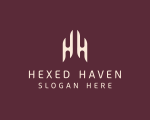 Modern Elegant Company Letter HH logo design