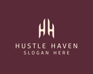 Modern Elegant Company Letter HH logo design