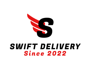 Logistics Delivery Wings logo design