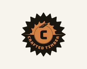 Wood Lumberjack Carpentry   logo design