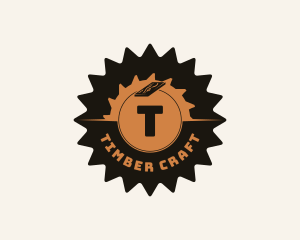 Wood Lumberjack Carpentry   logo design