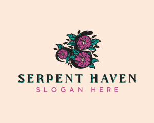 Serpent Flower Garden logo design