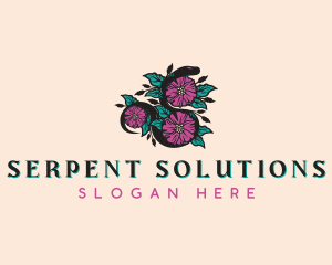 Serpent Flower Garden logo design