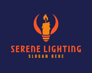 Candlelight Light Bulb logo