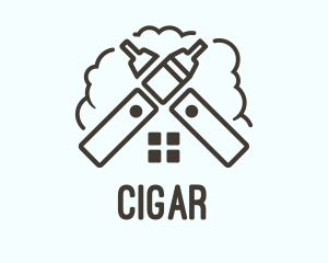 Vape Smoke House logo design