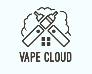 Vape Smoke House logo design