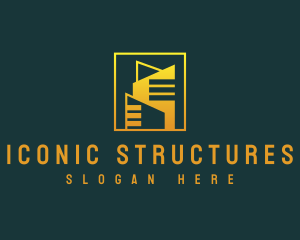  Real Estate Building Structure logo design