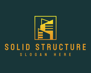  Real Estate Building Structure logo design