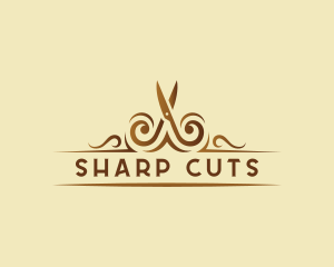 Scissors Hairdresser Salon logo design