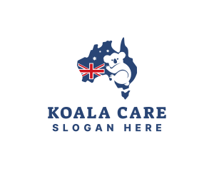 Australian Map Koala logo