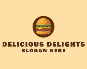 Cheeseburger Hamburger Burger Food Logo