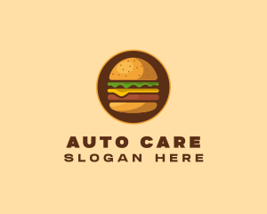 Cheeseburger Hamburger Burger Food logo design