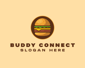 Cheeseburger Hamburger Burger Food logo design