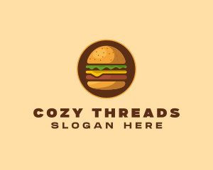 Cheeseburger Hamburger Burger Food logo design