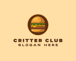 Cheeseburger Hamburger Burger Food logo design