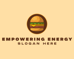 Cheeseburger Hamburger Burger Food logo design