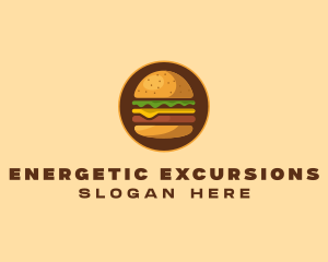 Cheeseburger Hamburger Burger Food logo design