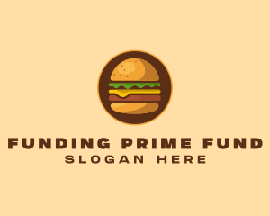 Cheeseburger Hamburger Burger Food logo design