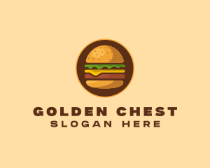 Cheeseburger Hamburger Burger Food logo design