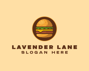 Cheeseburger Hamburger Burger Food logo design